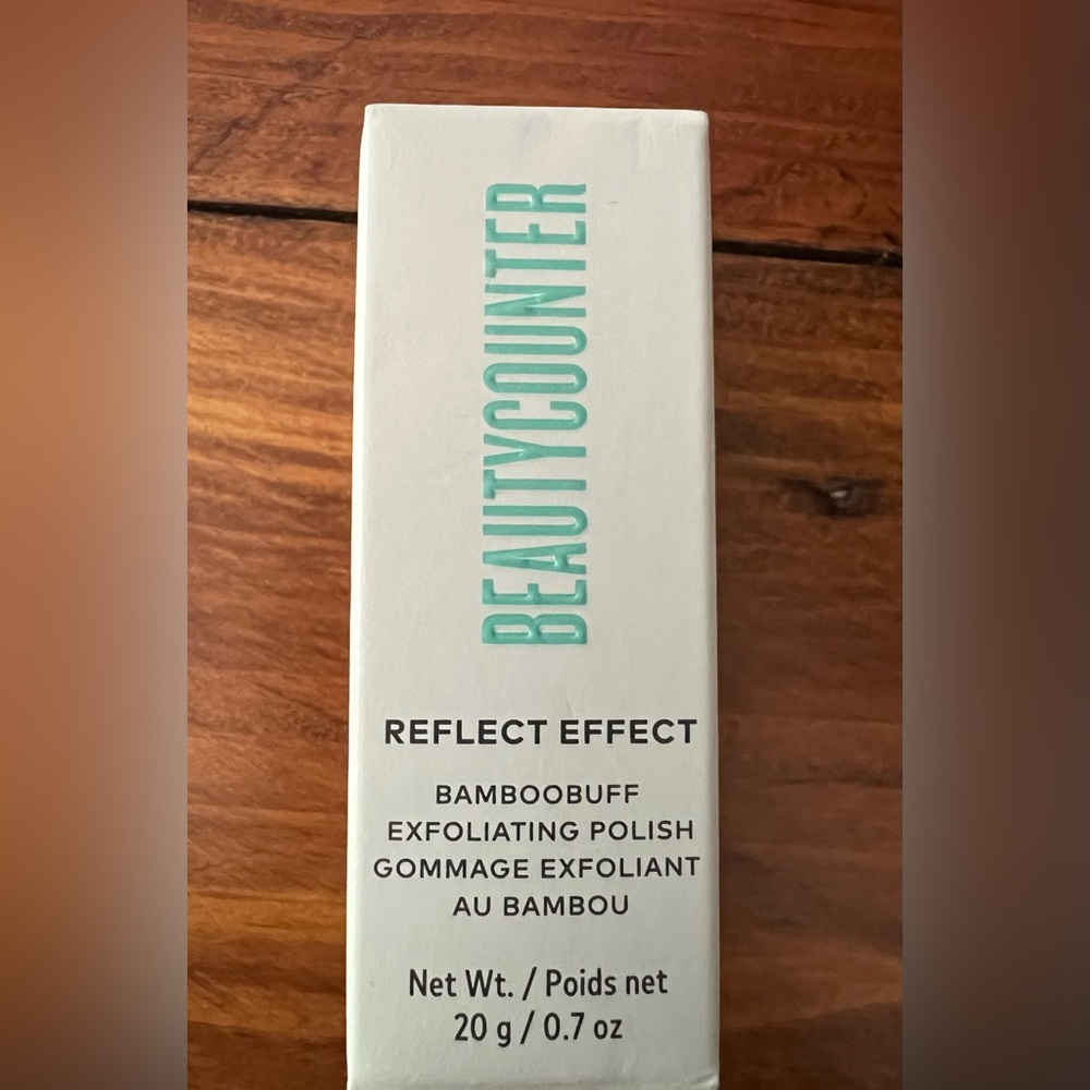 Beautycounter BambooBuff Exfoliating Polish - Teal and White